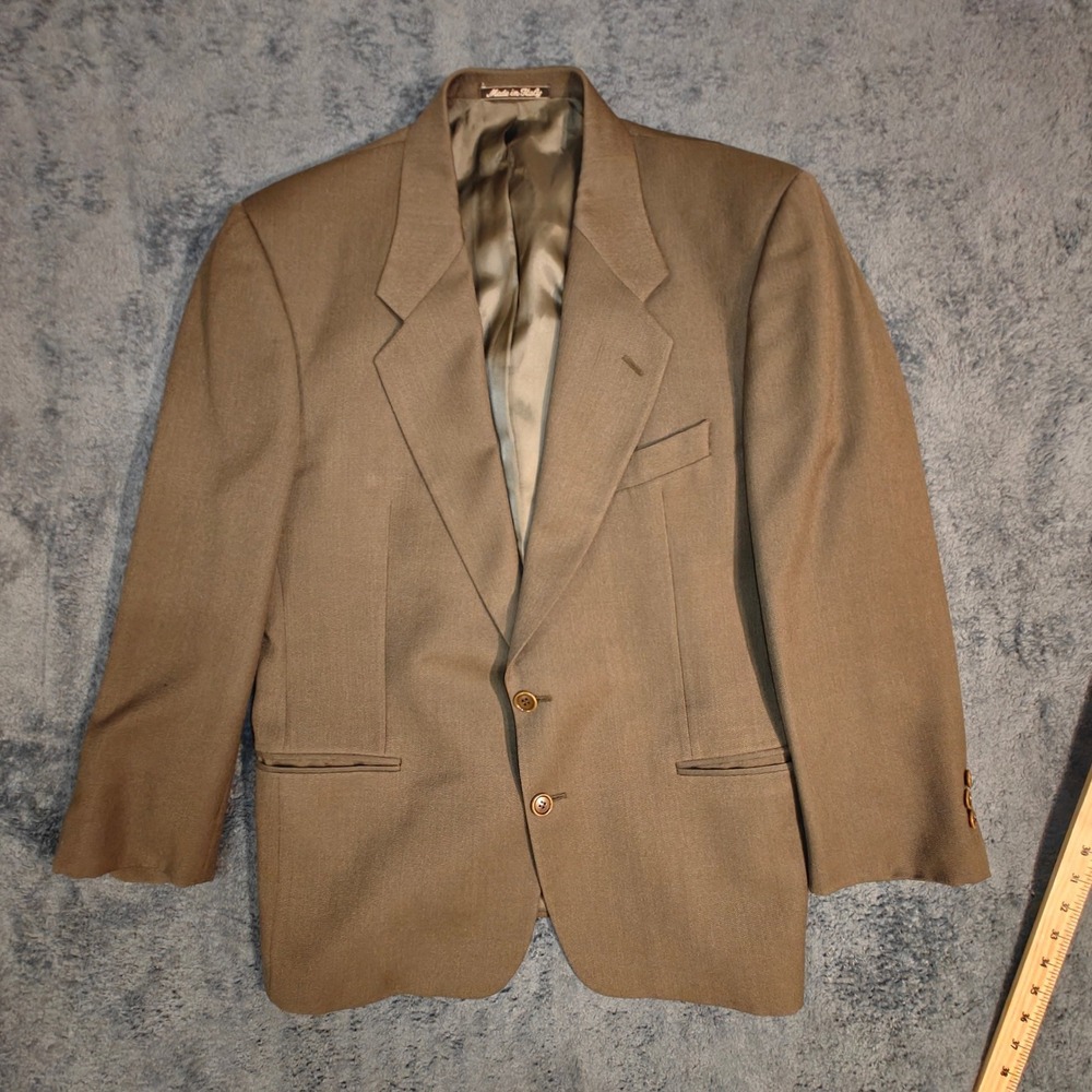Valentino Uomo Mens Brown Wool Blazer Sport Coat Saks Fifth Avenue Italy 42